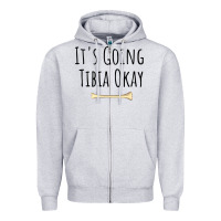 Heather Grey anatomy Zipper Hoodie - linhVisuals