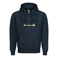 Navy anatomy Zipper Hoodie - linhVisuals