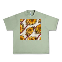 Oil Green baseball sunflowers and leopard seamless pattern Urban Heavy Tee - BundleAndBundleShop