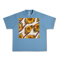 Pebble Blue baseball sunflowers and leopard seamless pattern Urban Heavy Tee - BundleAndBundleShop