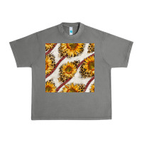Baseball Sunflowers And Leopard Seamless Pattern Urban Heavy Tee | Teevron