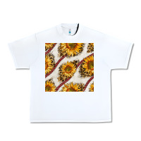 White baseball sunflowers and leopard seamless pattern Urban Heavy Tee - BundleAndBundleShop