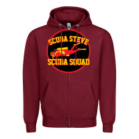 Burgundy scuba steve Zipper Hoodie - linhVisuals