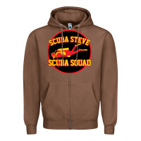 Chestnut scuba steve Zipper Hoodie - linhVisuals