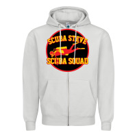 Dove Grey scuba steve Zipper Hoodie - linhVisuals