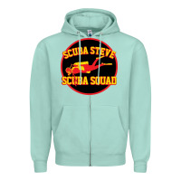 Seafoam scuba steve Zipper Hoodie - linhVisuals
