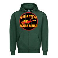 Sports Green scuba steve Zipper Hoodie - linhVisuals