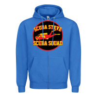 True Royal scuba steve Zipper Hoodie - linhVisuals