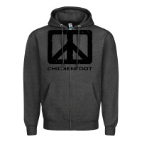 Charcoal Heather cool-chickenfoot-chickenfoot-merch Zipper Hoodie - linhVisuals