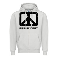 Dove Grey cool-chickenfoot-chickenfoot-merch Zipper Hoodie - linhVisuals