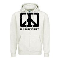 Oatmeal Heather cool-chickenfoot-chickenfoot-merch Zipper Hoodie - linhVisuals