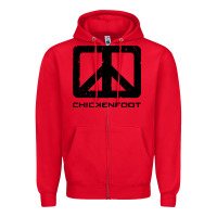 Red cool-chickenfoot-chickenfoot-merch Zipper Hoodie - linhVisuals