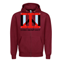 Burgundy cool-chickenfoot-iii-limited-merch Zipper Hoodie - linhVisuals