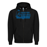 Black shooter mcgavin's golf tournament Zipper Hoodie - linhVisuals