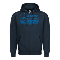 Navy shooter mcgavin's golf tournament Zipper Hoodie - linhVisuals