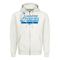 Oatmeal Heather shooter mcgavin's golf tournament Zipper Hoodie - linhVisuals