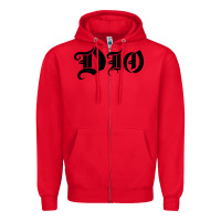 Red cool-dio-holy-diver-merch Zipper Hoodie - linhVisuals