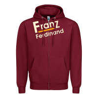 Burgundy cool-franz-ferdinand-franz-ferdinand-merch Zipper Hoodie - linhVisuals