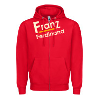 Red cool-franz-ferdinand-franz-ferdinand-merch Zipper Hoodie - linhVisuals