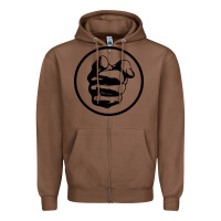 Chestnut cool-grand-funk-railroad-pointing-finger-merch Zipper Hoodie - linhVisuals