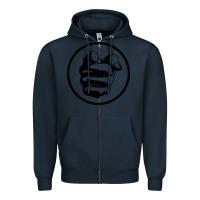 Navy cool-grand-funk-railroad-pointing-finger-merch Zipper Hoodie - linhVisuals
