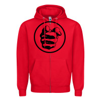 Red cool-grand-funk-railroad-pointing-finger-merch Zipper Hoodie - linhVisuals