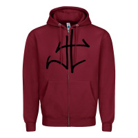 Burgundy cool-james-hetfield-autograph-merch Zipper Hoodie - linhVisuals