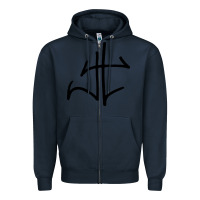 Navy cool-james-hetfield-autograph-merch Zipper Hoodie - linhVisuals