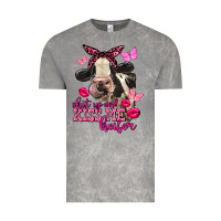 Cloud Rock Valentine's Day Shut Up And Kiss Me Heifer Holstein Cow Vintage Tee - FaDigitalArtStudio