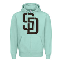 Seafoam sd Zipper Hoodie - linhVisuals