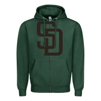 Sports Green sd Zipper Hoodie - linhVisuals
