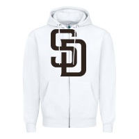 White sd Zipper Hoodie - linhVisuals