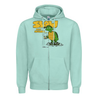 Seafoam slow but mellow crazy Zipper Hoodie - linhVisuals