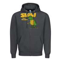Smoke slow but mellow crazy Zipper Hoodie - linhVisuals