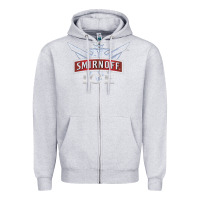 Heather Grey smirnoff ice Zipper Hoodie - linhVisuals