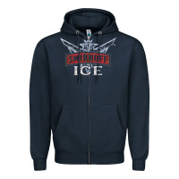 Navy smirnoff ice Zipper Hoodie - linhVisuals