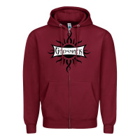 Burgundy #godsmack best funk Zipper Hoodie - linhVisuals