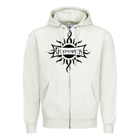 Oatmeal Heather #godsmack best funk Zipper Hoodie - linhVisuals