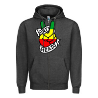 Charcoal Heather dirty heads best reggae Zipper Hoodie - linhVisuals