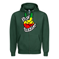 Sports Green dirty heads best reggae Zipper Hoodie - linhVisuals