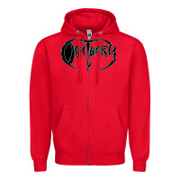 Red obituary best of metal Zipper Hoodie - linhVisuals