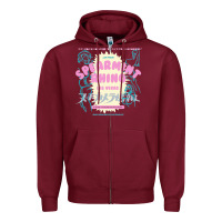 Burgundy spearmint rhino las vegas Zipper Hoodie - linhVisuals
