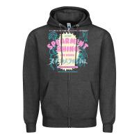 Charcoal Heather spearmint rhino las vegas Zipper Hoodie - linhVisuals