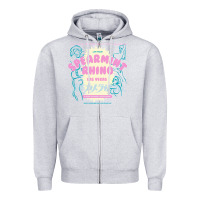 Heather Grey spearmint rhino las vegas Zipper Hoodie - linhVisuals
