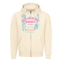 Sandshell spearmint rhino las vegas Zipper Hoodie - linhVisuals