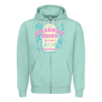 Seafoam spearmint rhino las vegas Zipper Hoodie - linhVisuals