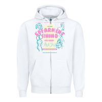 White spearmint rhino las vegas Zipper Hoodie - linhVisuals