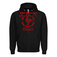 Black sriracha sauce Zipper Hoodie - linhVisuals