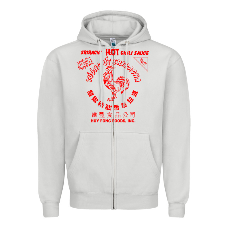 Sriracha Sauce Zipper Hoodie by linhVisuals | Teevron