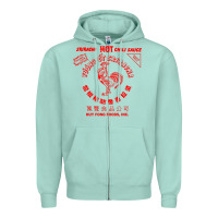 Seafoam sriracha sauce Zipper Hoodie - linhVisuals
